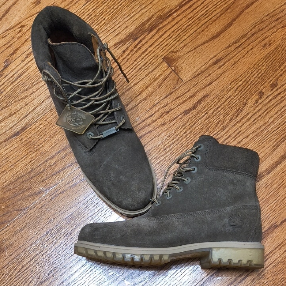 Timberland Men's Dark Brown Lace-Up Boots